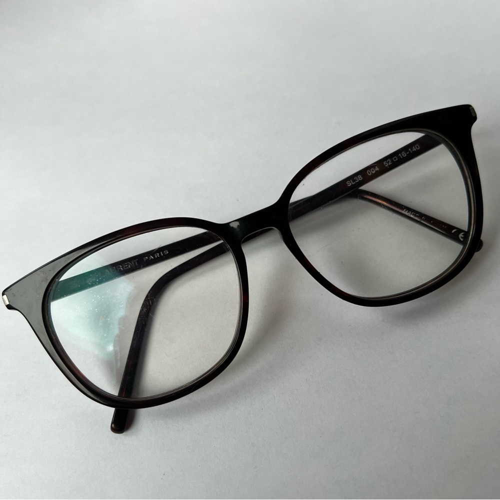 YVES SAINT LAURENT Stylish Dark Brown Eyeglasses Frame